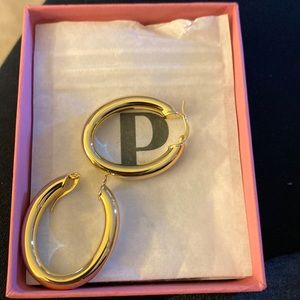 Gold hoop earrings